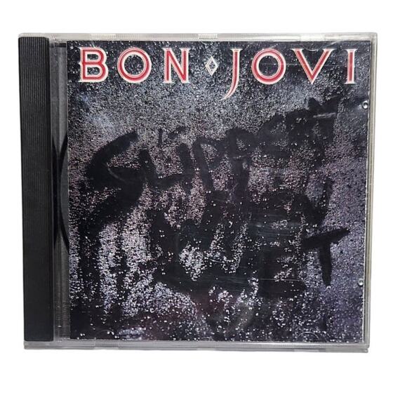 Bon Jovi Slippery When Wet Vintage Tested Rock CD Polygram 1988 Pre-owned - Picture 1 of 7
